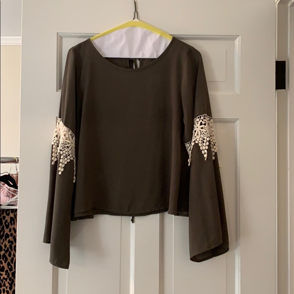 Green blouse